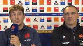 Baptiste Serin et Raphael Ibanez en conférence de presse, le 27 novembre 2020
