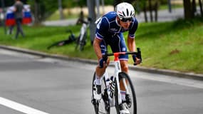 Benoit Cosnefroy lors des championnats du monde à Louvain, en 2021.