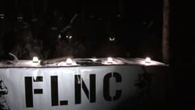 Conférence de presse clandestine de militants du "FLNC du 22 octobre", en mai 2016 en Corse