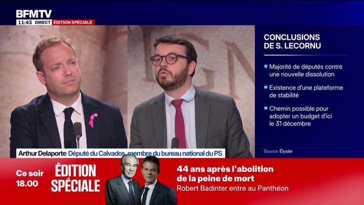 Arthur Delaporte (PS): "On veut gouverner avec l'idée de faire des compromis à l'Assemblée nationale"