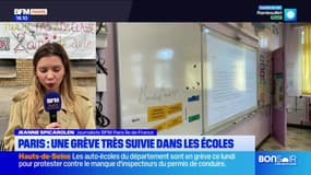 Paris: face aux suppressions de classes, une grève très suivie dans les écoles mardi