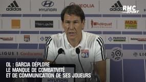 OL : Garcia déplore le manque de combativité et de communication de ses joueurs