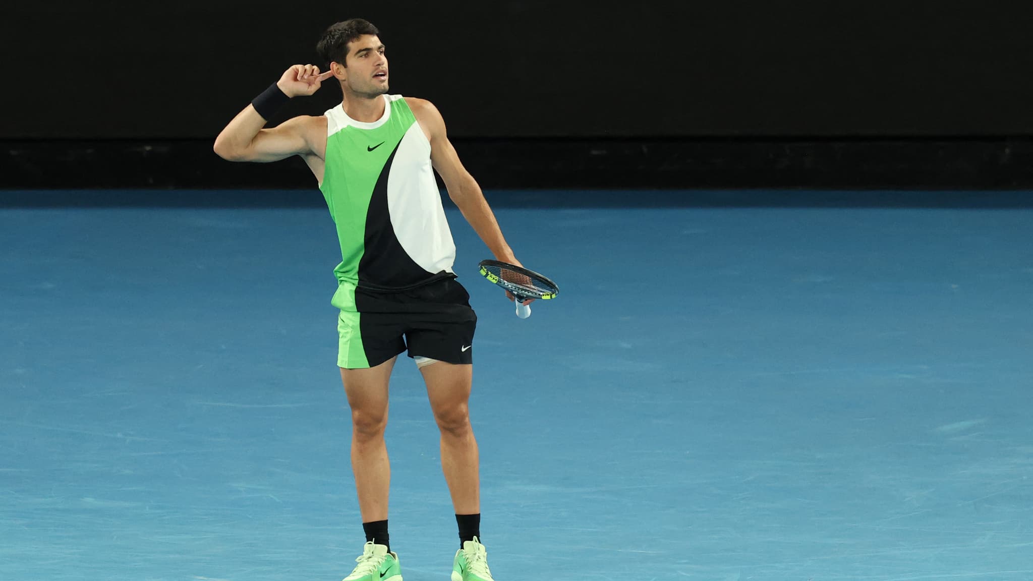 Carlos Alcaraz, le 1er février 2026. 