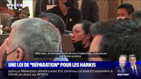 "On est ici comme des mendiants, en train de vous supplier": Emmanuel Macron interpellé lors d'un discours en hommage aux Harkis