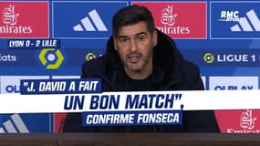 Lyon 0-2 Lille : "J. David a fait un bon match" confirme Fonseca