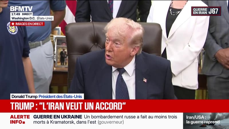 Les dirigeants iraniens "sont en échec", déclare Donald Trump