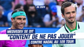 Roland-Garros : "Je suis content de ne pas jouer contre lui", avoue Medvedev sur Nadal