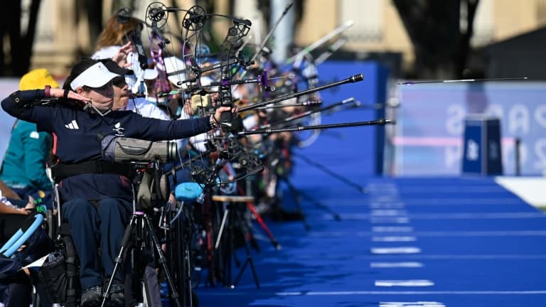 L'épreuve de tir à l'arc féminine lors des Jeux paralympiques, le 29 août 2024 à Paris