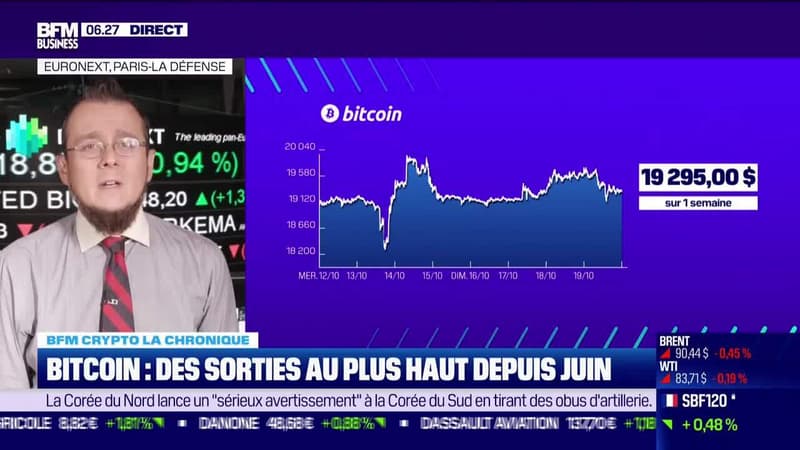 BFM Crypto : Bitcoin, des sorties au plus haut depuis juin - 19/10