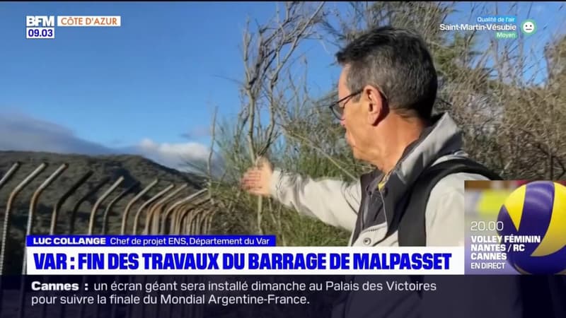 Var: fin des travaux du barrage de Malpasset