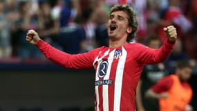 Antoine Griezmann au Wanda Metropolitano lors d'un match Atlético-Gérone, à Madrid le 13 avril 2024