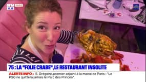 Paris: la "Folie crabe" un restaurant insolite dans le 2e arrondissement