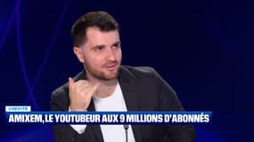 Amixem, le youtubeur aux 9 millions d'abonnés, sur le plateau de Tech&Co, le 19 novembre 2025.