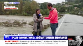 Intempéries dans le Gard: une situation "pas particulièrement inquiétante", pour Geneviève Blanc (maire d'Anduze)