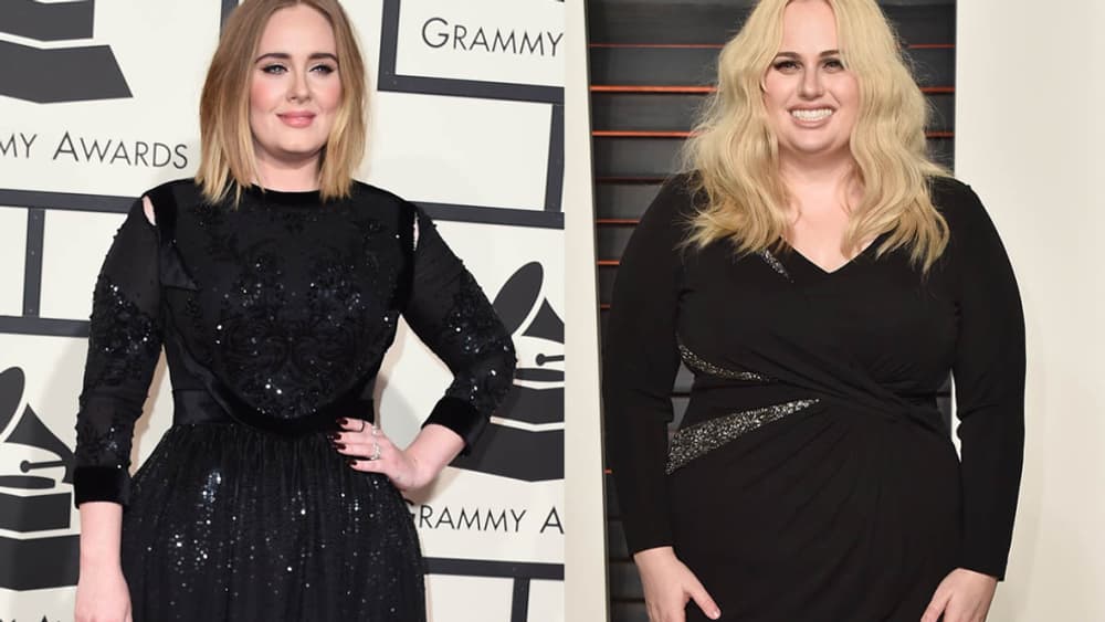 Adele (à gauche) et Rebel Wilson (à droite) Adele (à gauche) et Rebel Wilson (à droite)