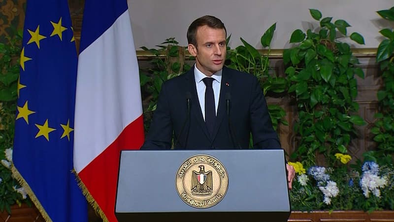 Emmanuel Macron au Caire - Image d'illustration 