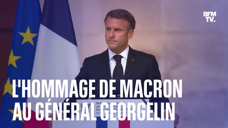 L'hommage d'Emmanuel Macron au général Jean-Louis Georgelin aux Invalides en intégralité