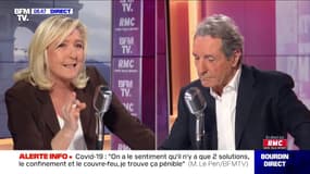 Loi séparatisme: "On attendait une lutte contre l'islamisme, on a une petite loi de police administrative", selon Marine Le Pen
