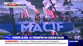 Vendée Globe: Charlie Dalin remonte le chenal des Sables d'Olonne en vainqueur 