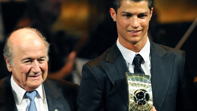 Sepp Blatter et Cristiano Ronaldo
