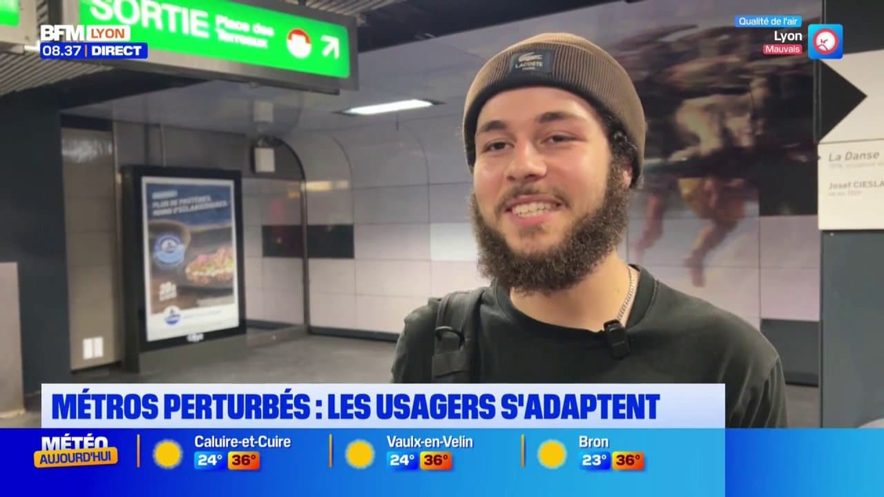 Les métros lyonnais perturbés : les usagers s'adaptent