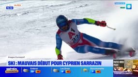 Ski: mauvais début pour Cyprien Sarrazin