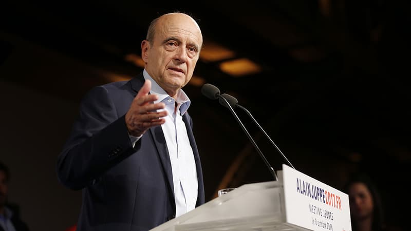 Alain Juppé en meeting à Paris, le 8 octobre 2016.