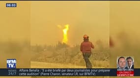 Au Canada, les pompiers doivent lutter contre une tornade de feu