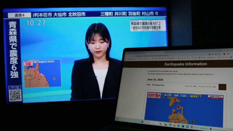 Un séisme de magnitude 7,2 enregistré dans le nord du Japon, pas de risque de tsunami identifié