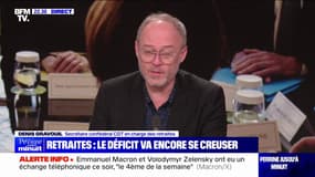 Rapport sur les retraites: "On court derrière le recul de l'âge, et on ne règle rien", affirme Denis Gravouil, secrétaire confédéral de la CGT chargé des retraites