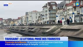 Wimereux: le littoral attire les touristes pour le week-end de la Toussaint