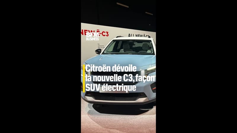 Citroën dévoile la nouvelle C3, façon SUV électrique