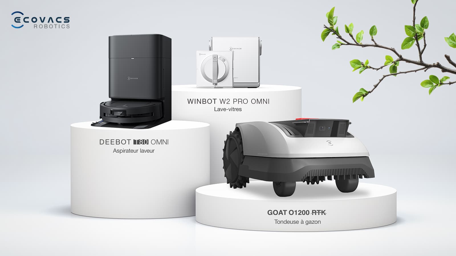 Robot lave vitre ecovacs w9 - Électroménager