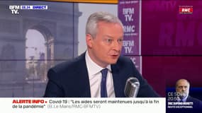 Bruno Le Maire, ministre de l'Economie et des Finances, était l'invité de Jean-Jacques Bourdin sur BFMTV-RMC ce mercredi matin.