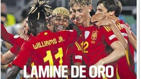 "Lamine d'or", en une de Sport le 6 juin 2025