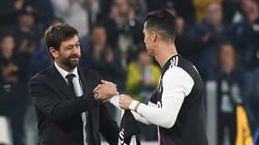 Andrea Agnelli et Cristiano Ronaldo