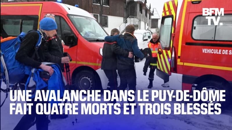 Une avalanche dans le Puy-de-Dôme fait quatre morts et trois blessés