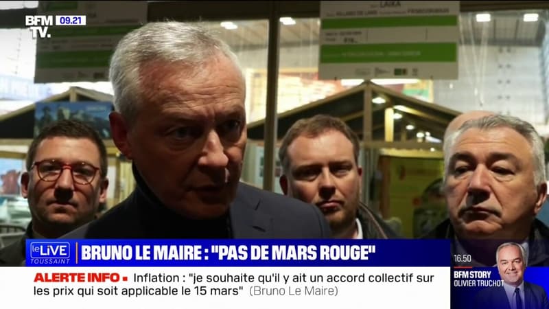 Inflation: Bruno Le Maire assure qu'il 