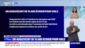 Seine-Saint-Denis: un adolescent de 16 ans mis en examen pour des faits de viols 