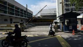 Le bâtiment de médecine légale de l'hôpital de Kuala Lumpur où le corps de Kim Jong-Nam, demi-frère du leader nord-coréen Kim Jong-Un, est conservé, le 15 mars 2017 en Malaisie