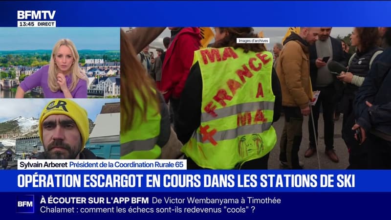 Colère agricole: une opération escargot sur la route des stations de ski dans les Pyrénées