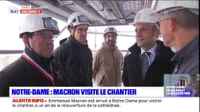 Notre-Dame de Paris: Emmanuel Macron est sur le chantier de la cathédrale