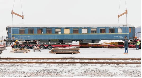 A journey from the Orient Express returned to Pologne