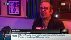 Jean-Paul, fan d'Aznavour depuis 44 ans : "Il a tout compris depuis le début"