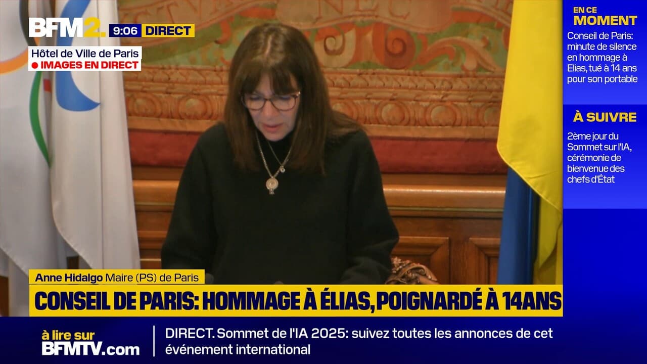 Anne Hidalgo rend hommage à Élias, adolescent tué pour son téléphone