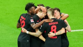 Les joueurs du Bayer Leverkusen face au Bayern, le 10 février 2024.
