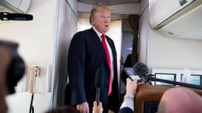 Donald Trump à bord de l'Air Force One, le 29 juin 2018