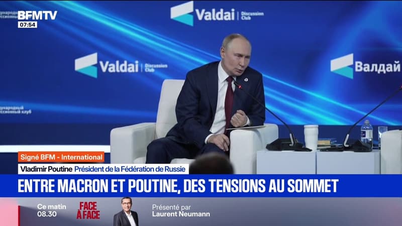 SIGNÃ‰ BFM - Tensions au sommet entre Emmanuel Macron et Vladimir Poutine
