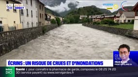 Hautes-Alpes: un fort risque de crue, de nouvelles inondations au parking du Pré de Madame Carle