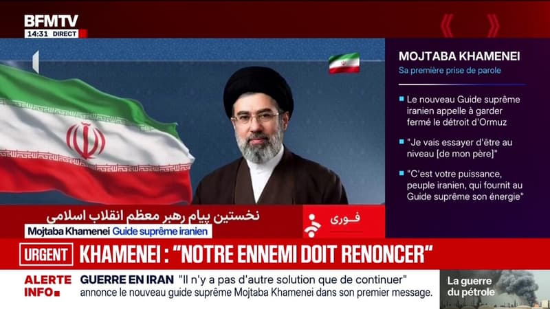 Guerre au Moyen-Orient: "Le sang des martyrs ne sera pas oublié, nous les vengerons", assure  l'ayatollah Mojtaba Khamenei